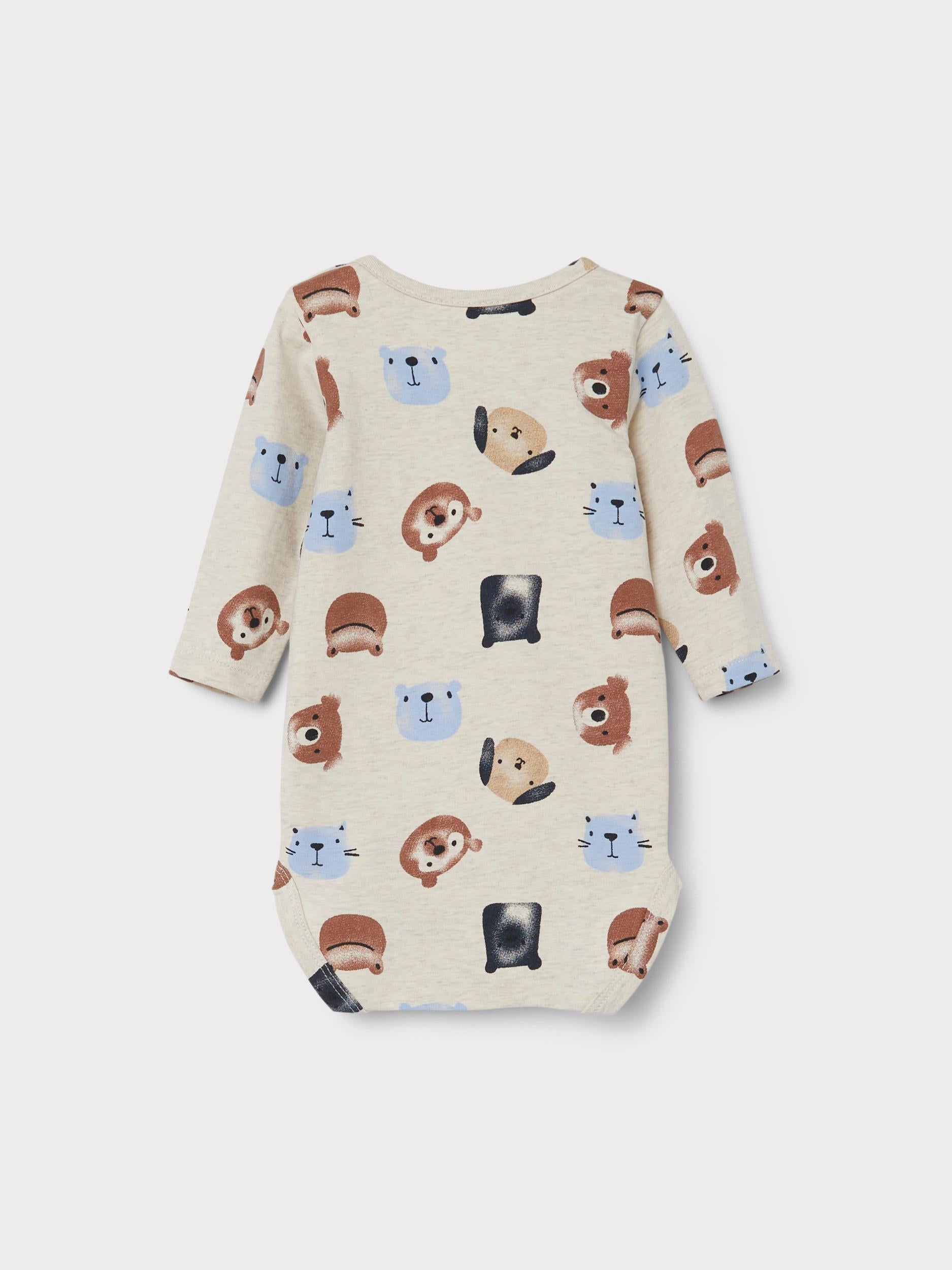 NAME IT Olle Long Sleeve Body Serenity model front view