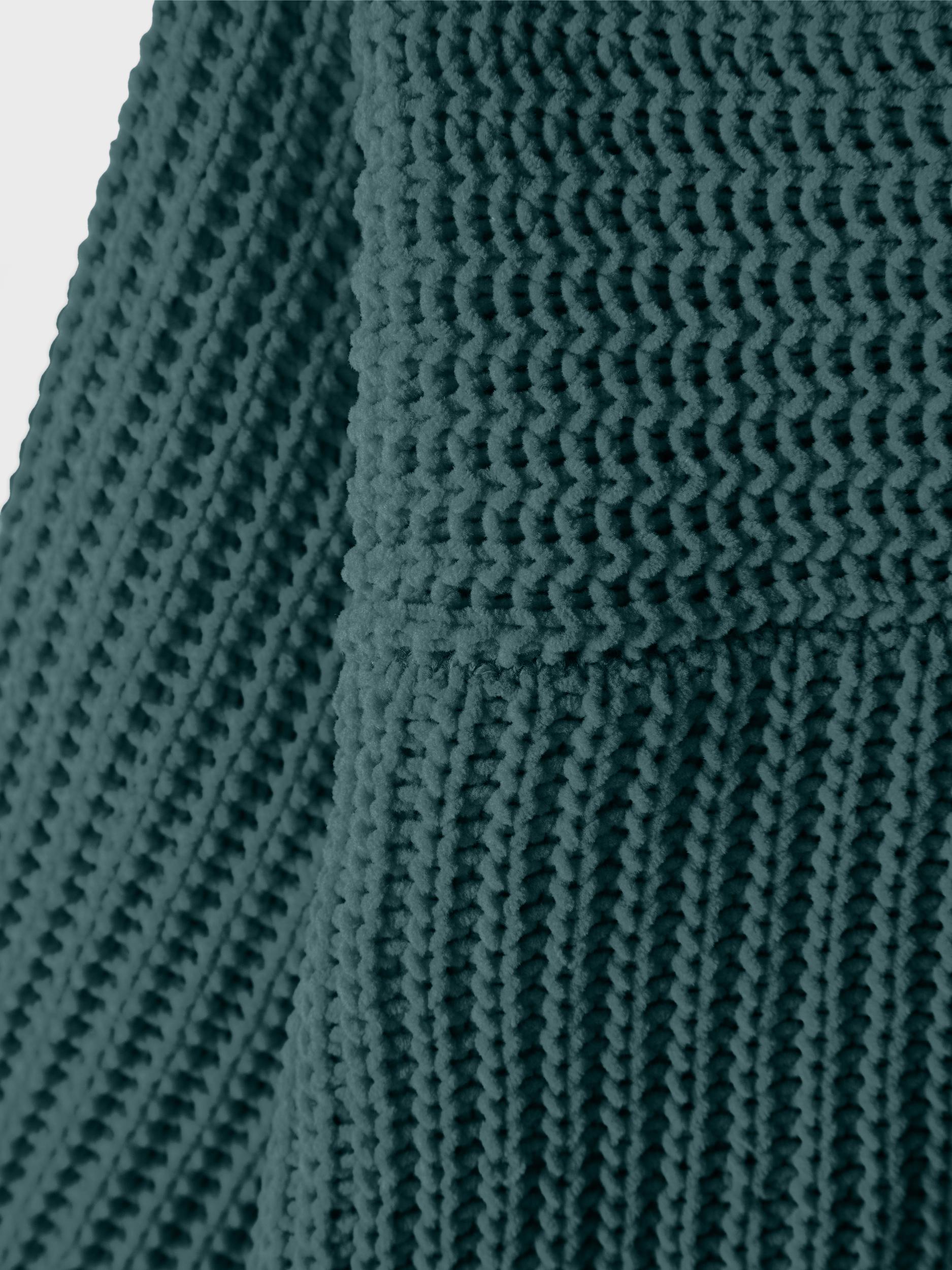 Girls Sea Moss Rulla Long Sleeve Bubble Knit-Close Up View