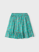 NAME IT Suela Skirt Emerald flat front view