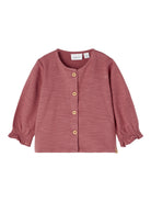 NAME IT Lene Kight Sweat Cardigan Rose front view