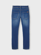 NAME IT Ryan Jogger Sweat Jeans Dark Blue model front view
