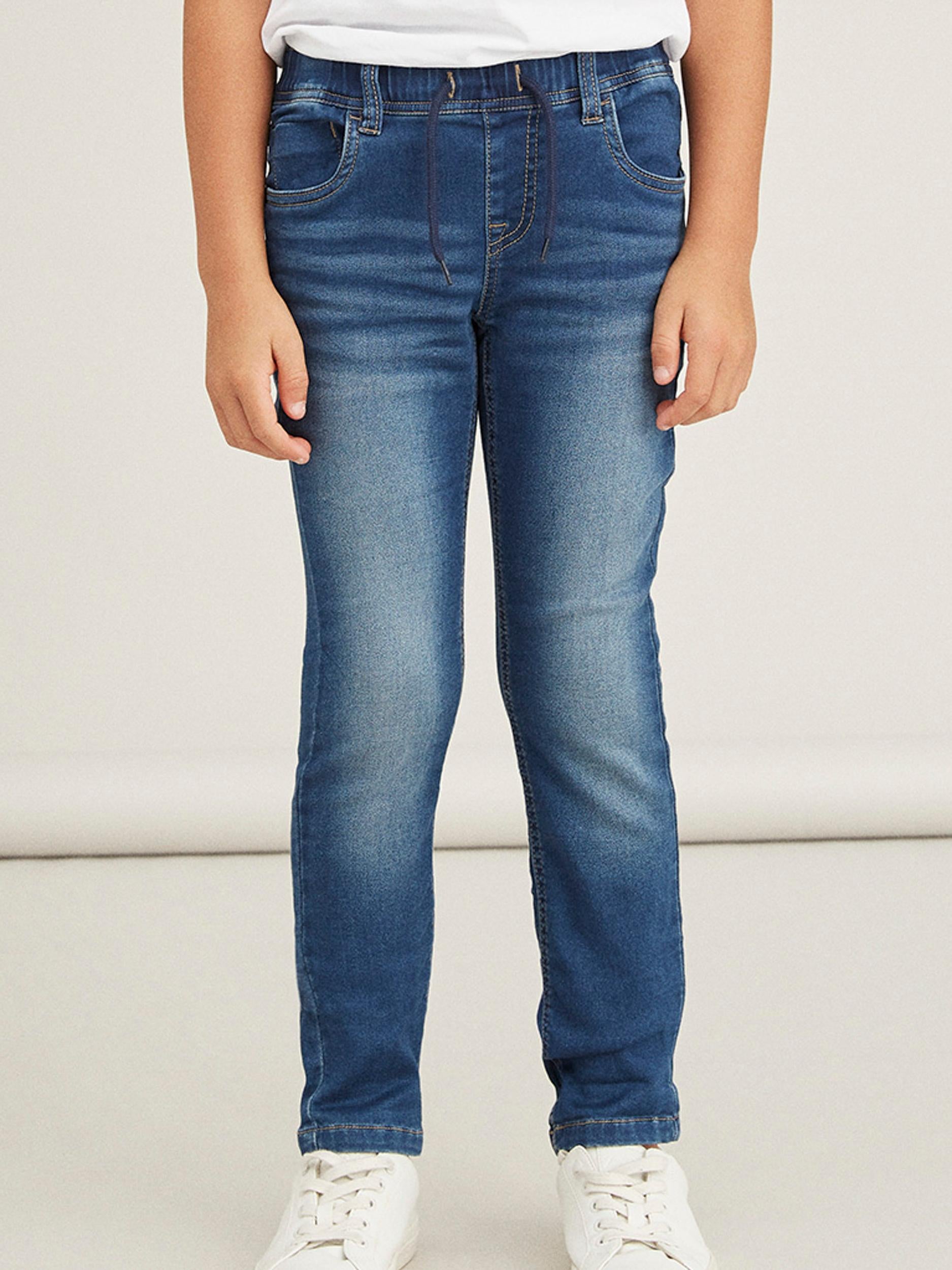 NAME IT Ryan Jogger Sweat Jeans Dark Blue back view
