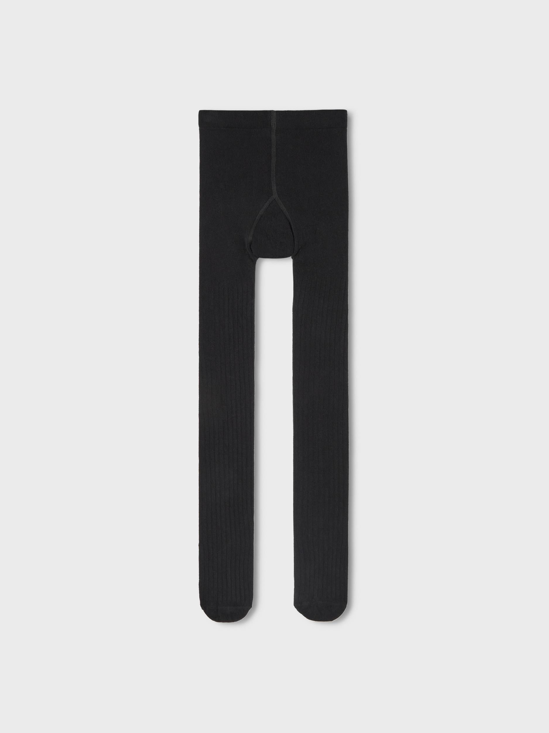 NAME IT Pantyhose Rib 2 Pack Black back view