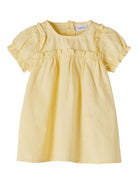 NAME IT Jifune Short Sleeve Dress golden haze front view