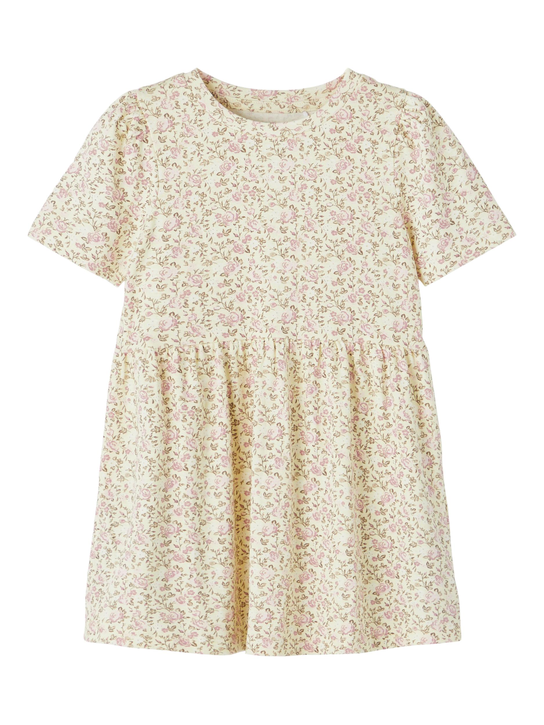 Justice Short Sleeve Dress - Lemon Icing Front View