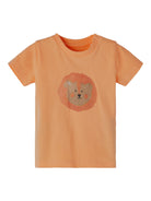 NAME IT Jalte Short Sleeve Top salmon buff front view