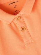 NAME IT Jerry SS Polo Top salmon buff back view