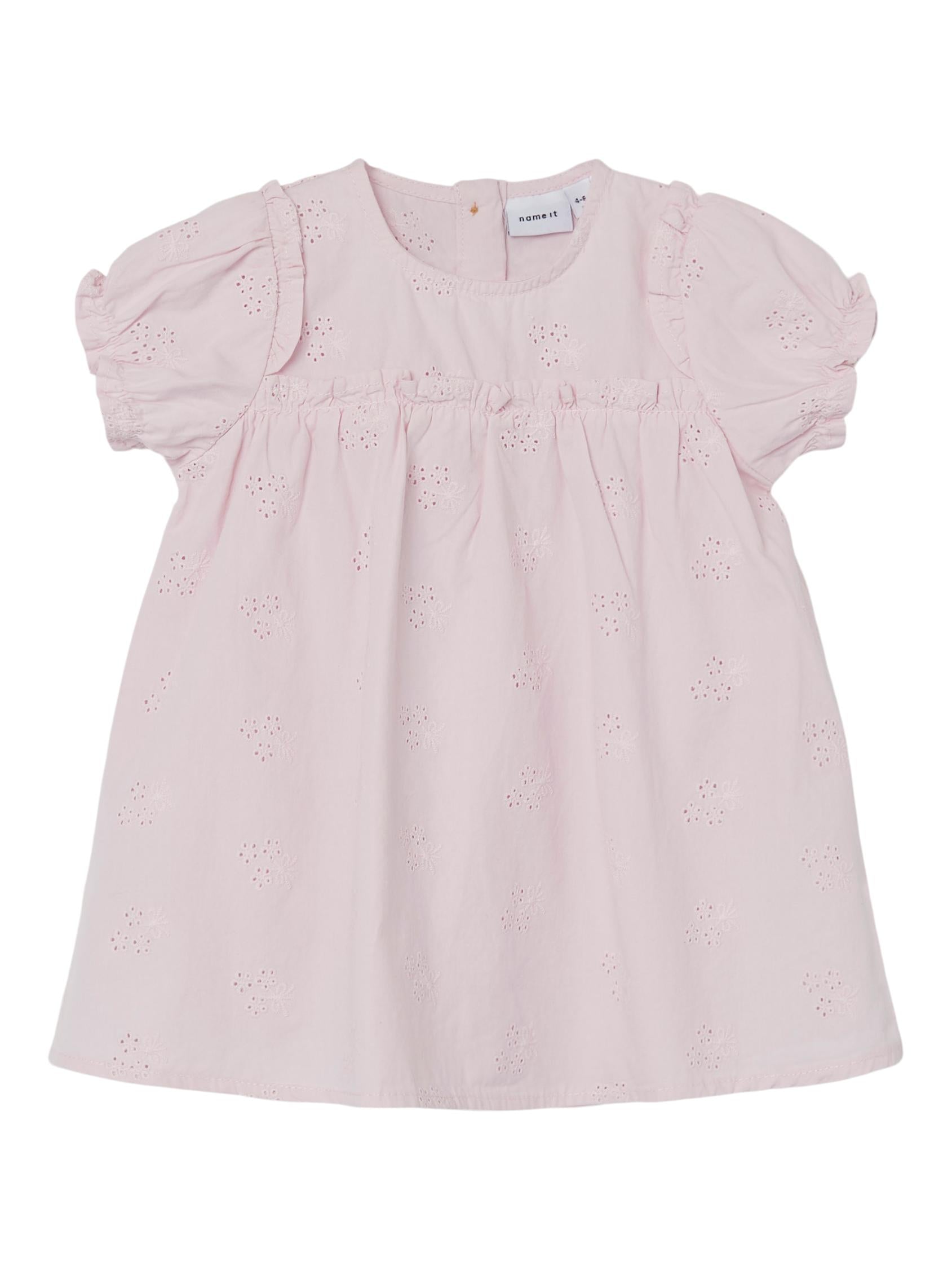NAME IT Jifune Short Sleeve Dress golden haze detail view