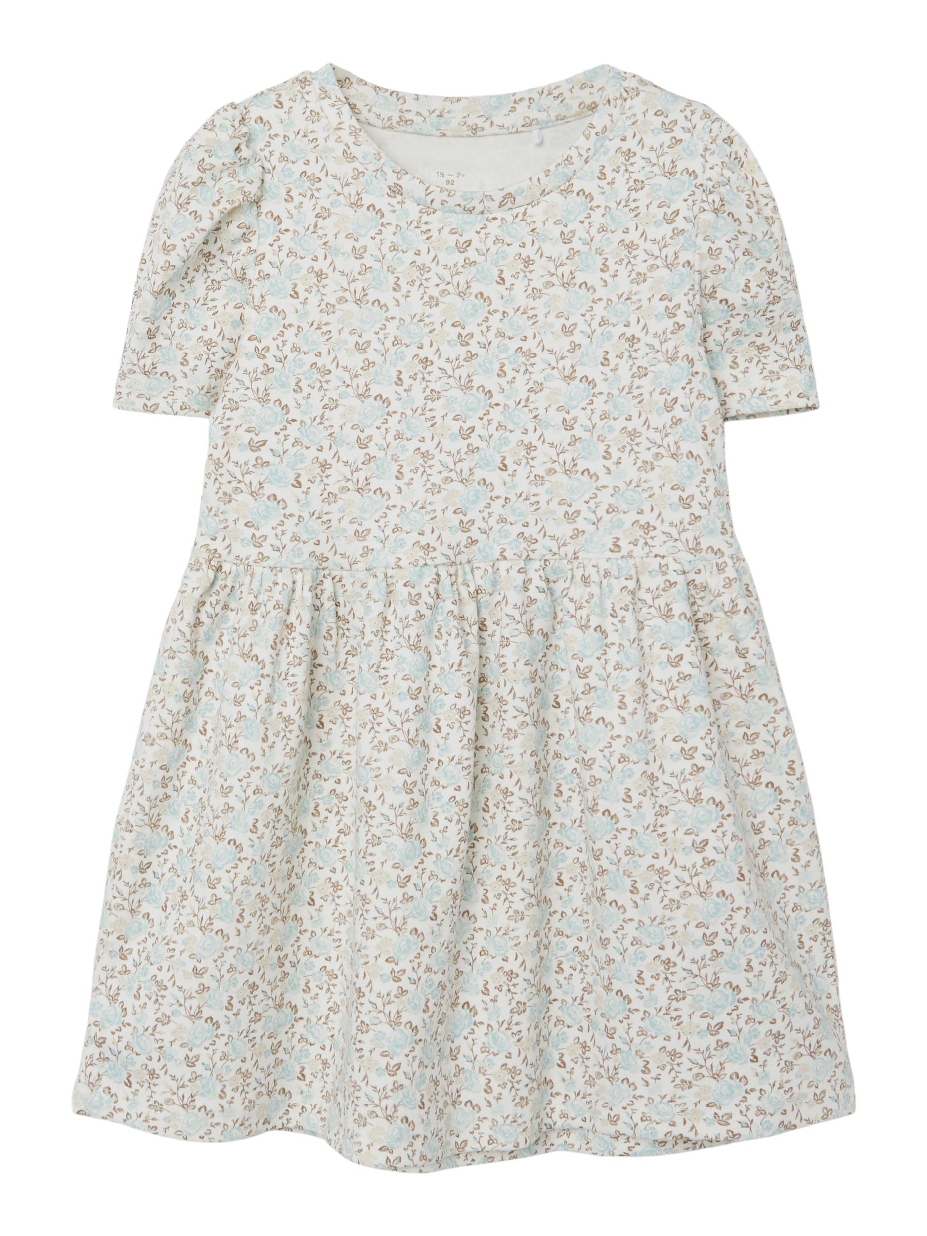 Justice Short Sleeve Dress - White Alyssum Front View