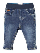NAME IT Newborn Silas Jeans 1055 Dark Blue Denim front view