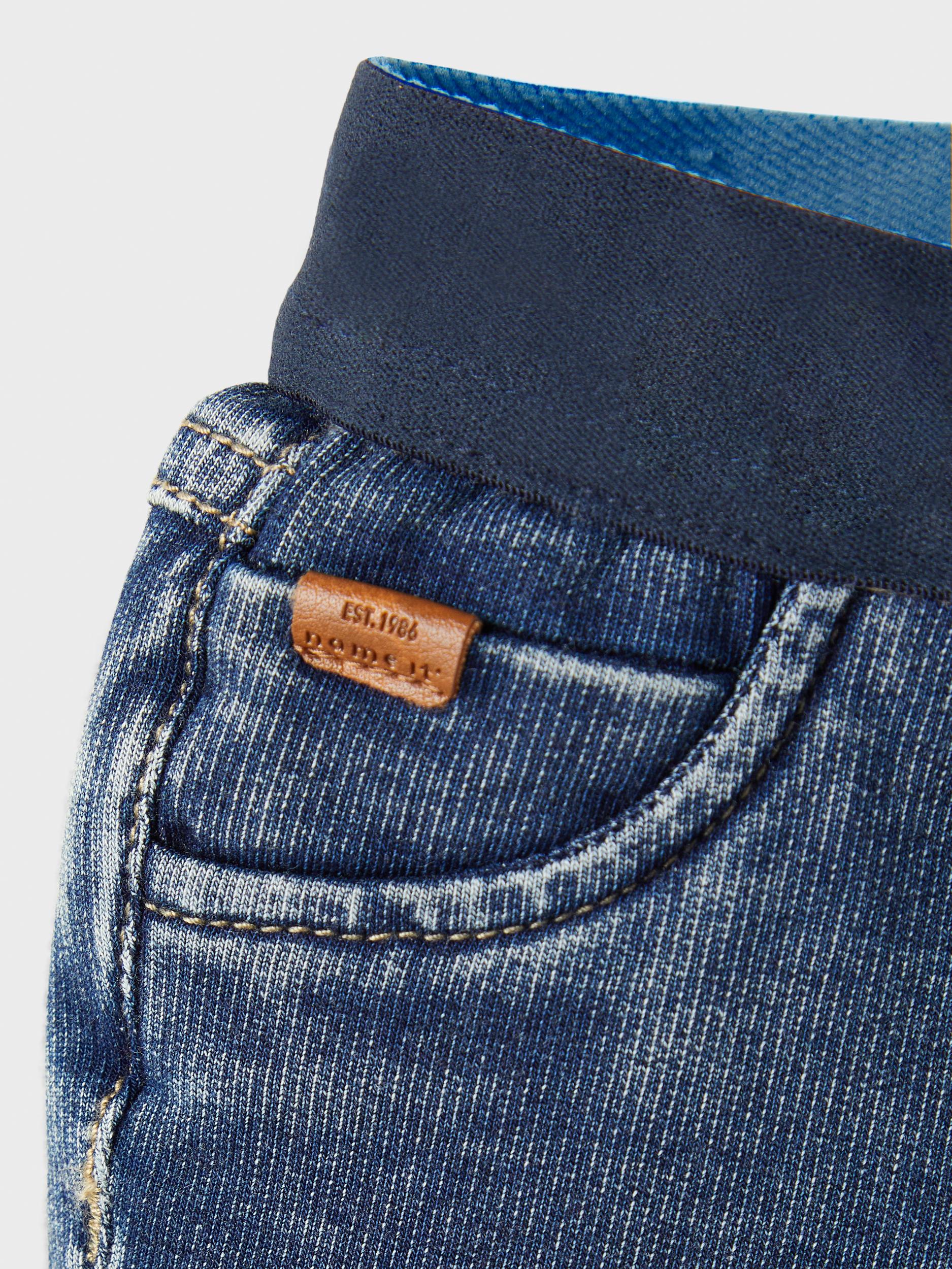 NAME IT Newborn Silas Jeans 1055 Dark Blue Denim side view