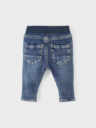 NAME IT Newborn Silas Jeans 1055 Dark Blue Denim detail view