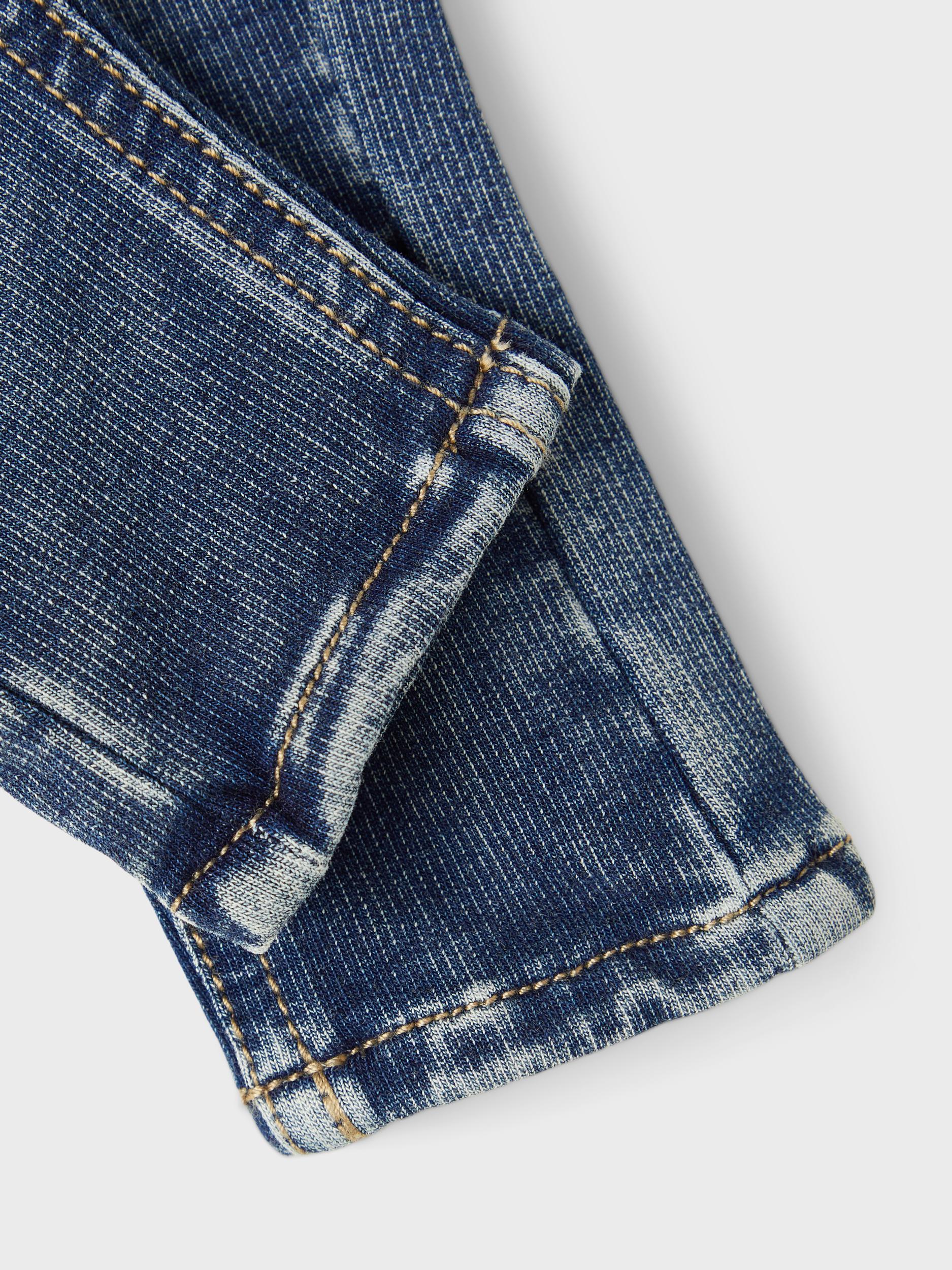NAME IT Newborn Silas Jeans 1055 Dark Blue Denim back view