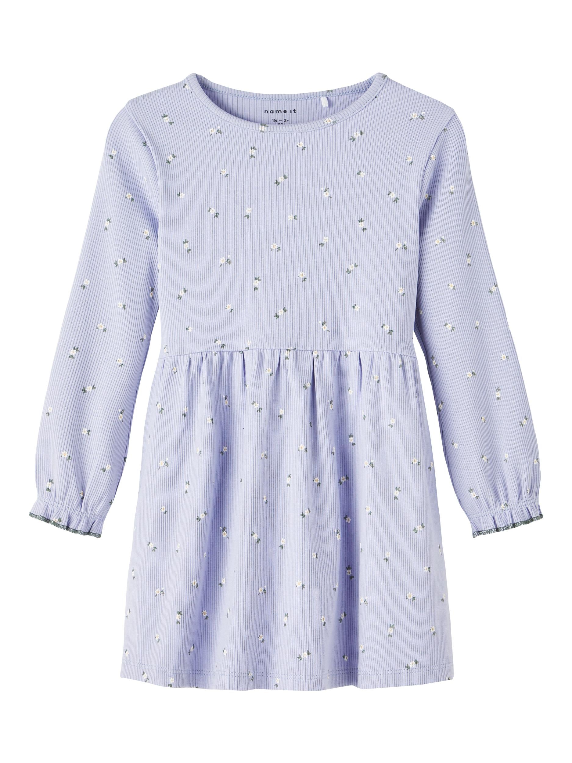 Girl's Barbara Long Sleeve Dress-Front View