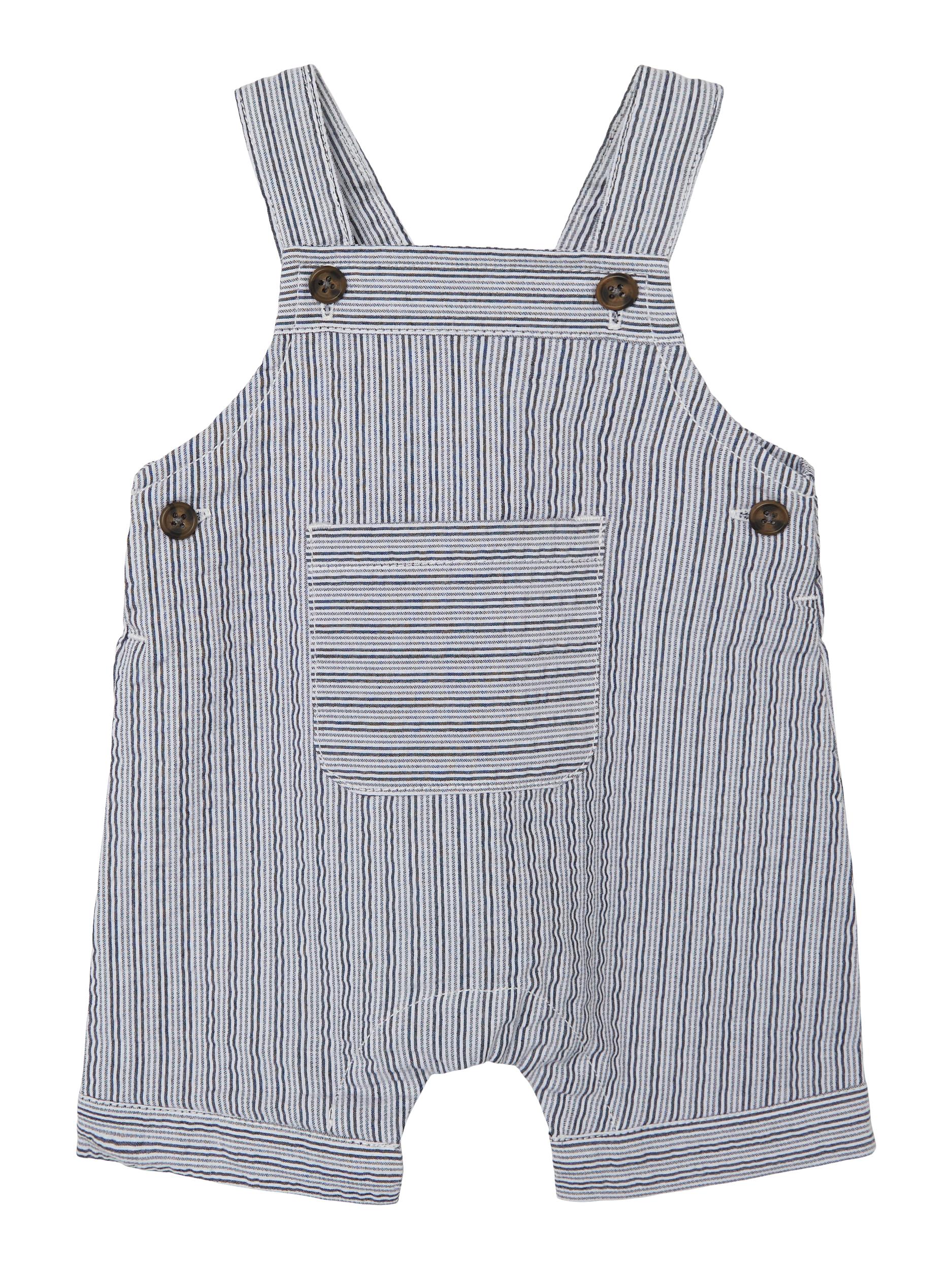 Boy's Ferolle Short Overalls-Front View