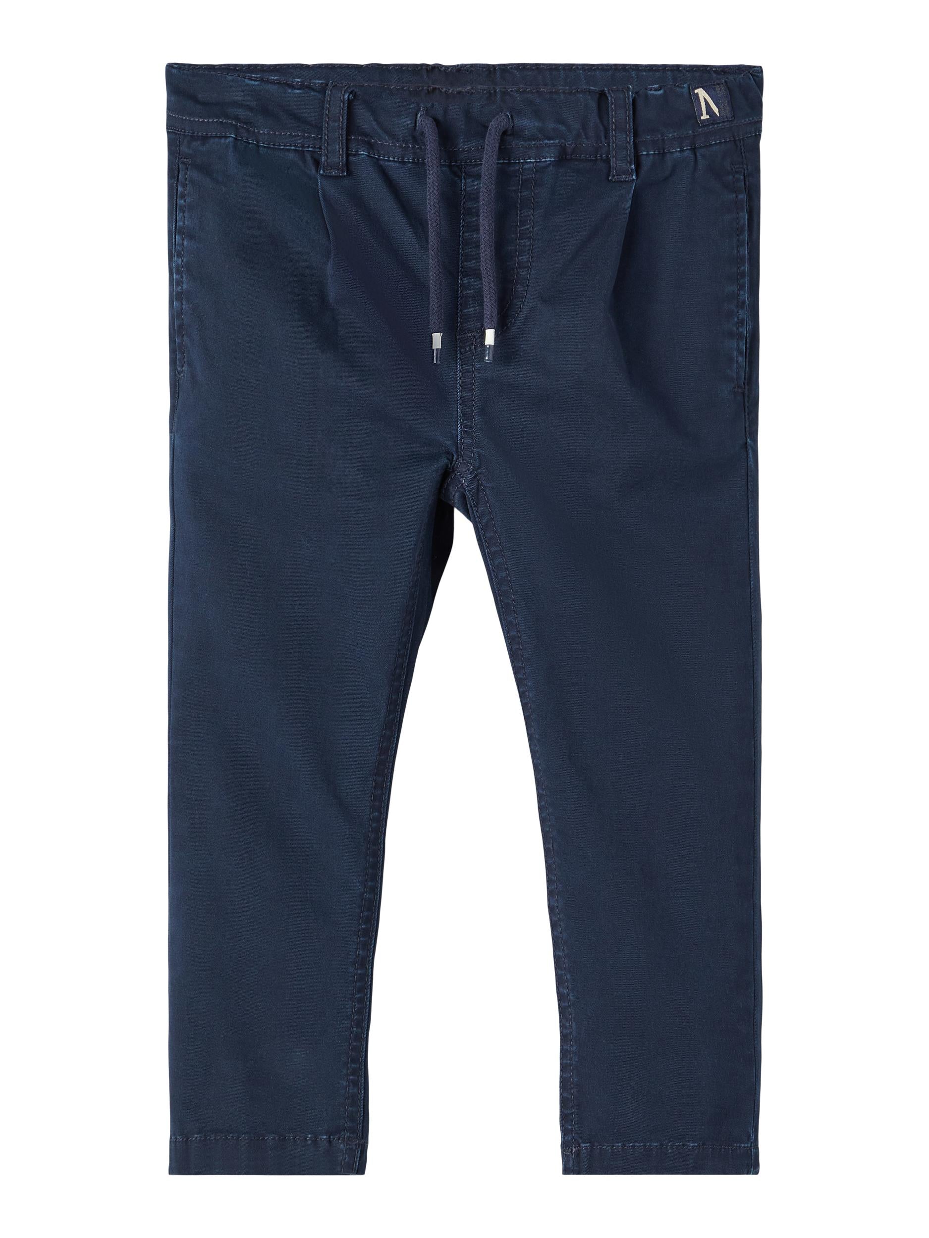 Boy's Dark Sapphire Ryan Slim Twill Chino 6396-Front View