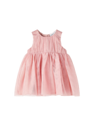 NAME IT Newborn Hisson Spencer Dress Rose Tan front view