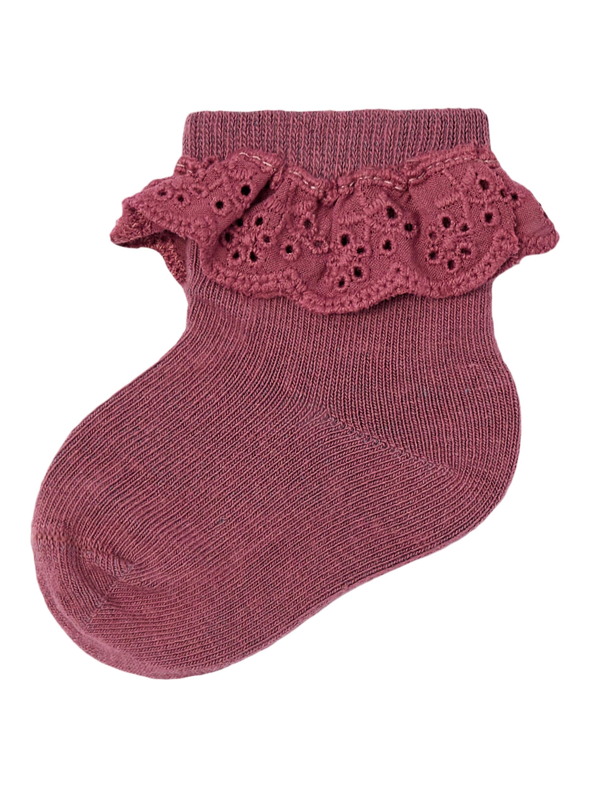 Titti Sock Crushed Berry - Front View