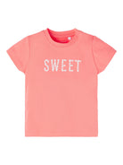 NAME IT Hadinas Short Sleeve Top Georgia Peach front view