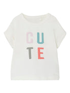 NAME IT Haze Short Sleeve Top White Alyssum back view