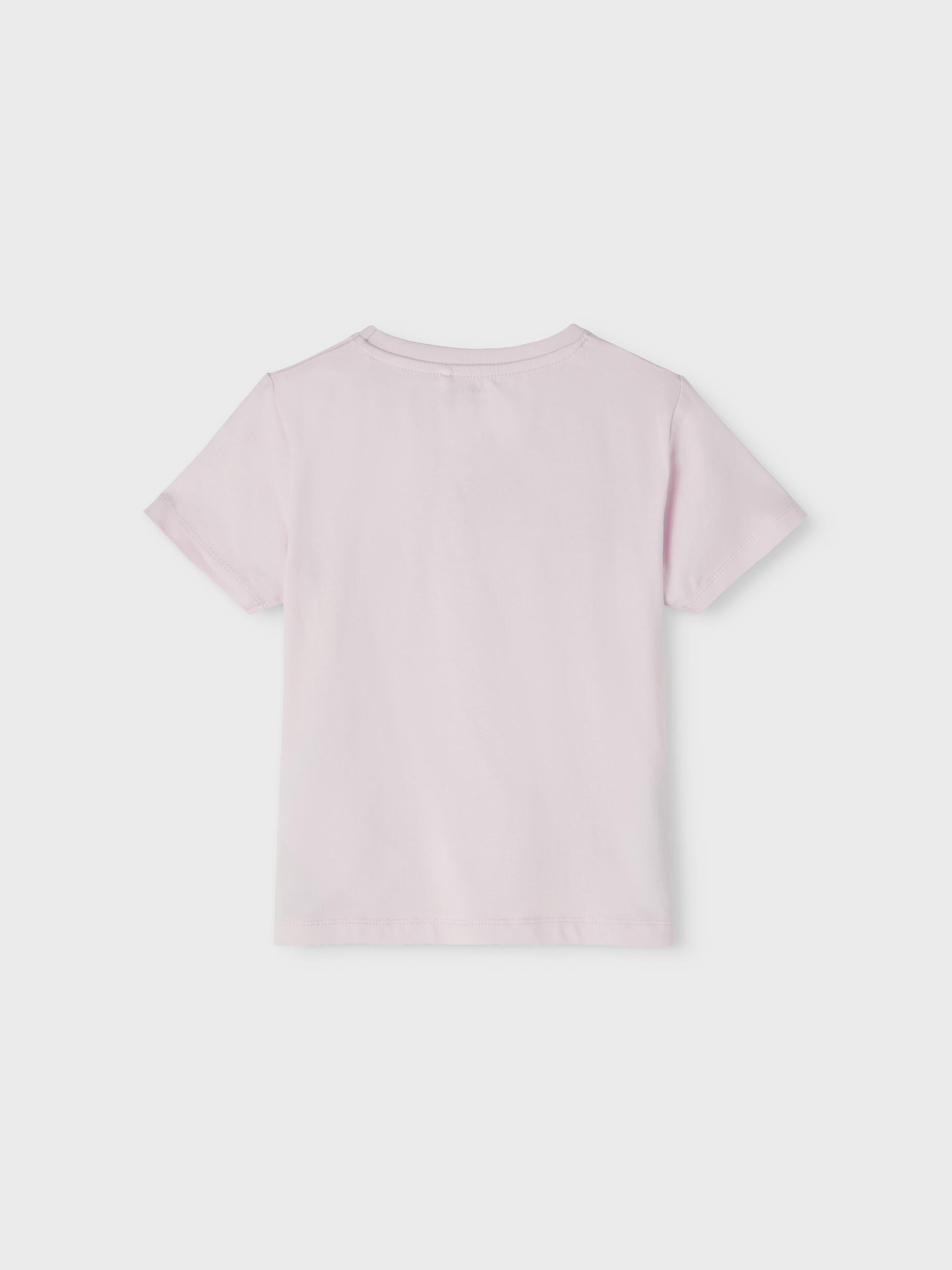 Haley Short Sleeve Top Lilac - Rear View