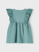NAME IT Henriette Short Sleeve Dress Aquifer detail view