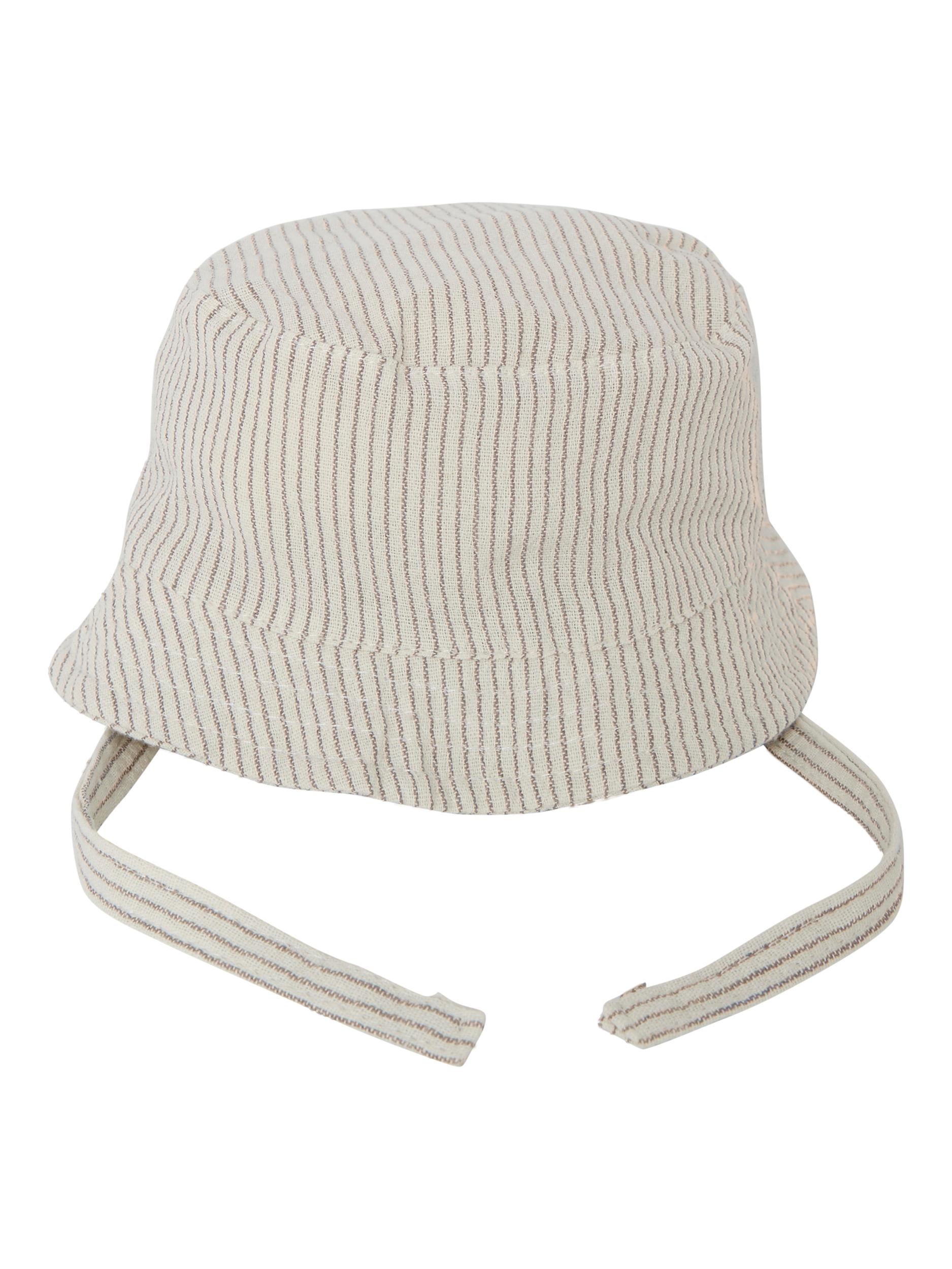 Hefanne Sun Hat With Earflaps - Weathered Teak Full View