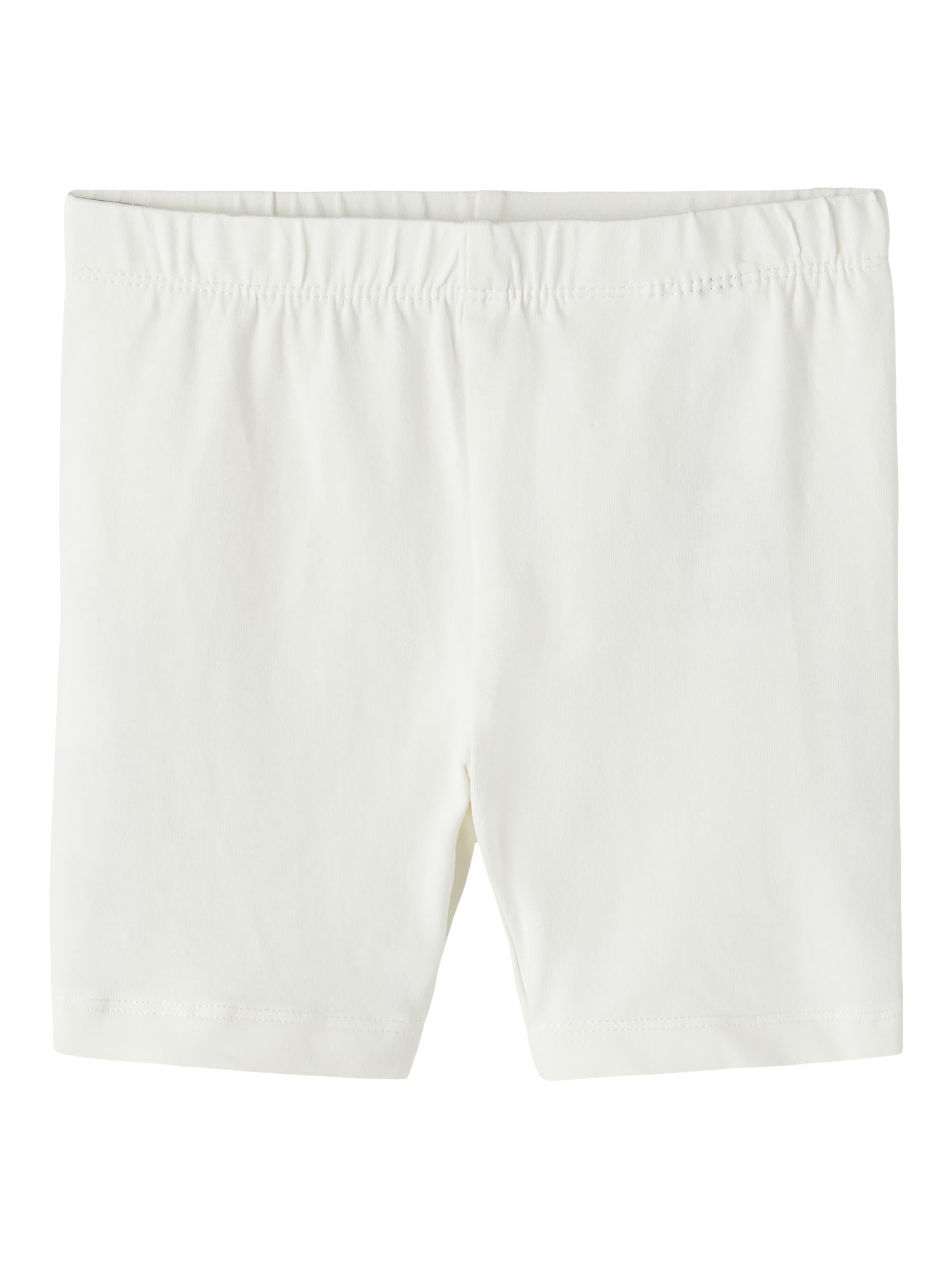 Vivian Solid Short Legging - White Alyssum Front View