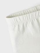 NAME IT Vivian Solid Short Legging White Alyssum flat front view
