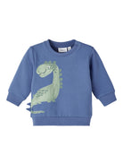 NAME IT Tas Long Sleeve Sweat Top Bijou Blue front view