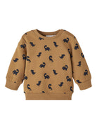 NAME IT Tas Long Sleeve Sweat Top Toasted Coconut model front view