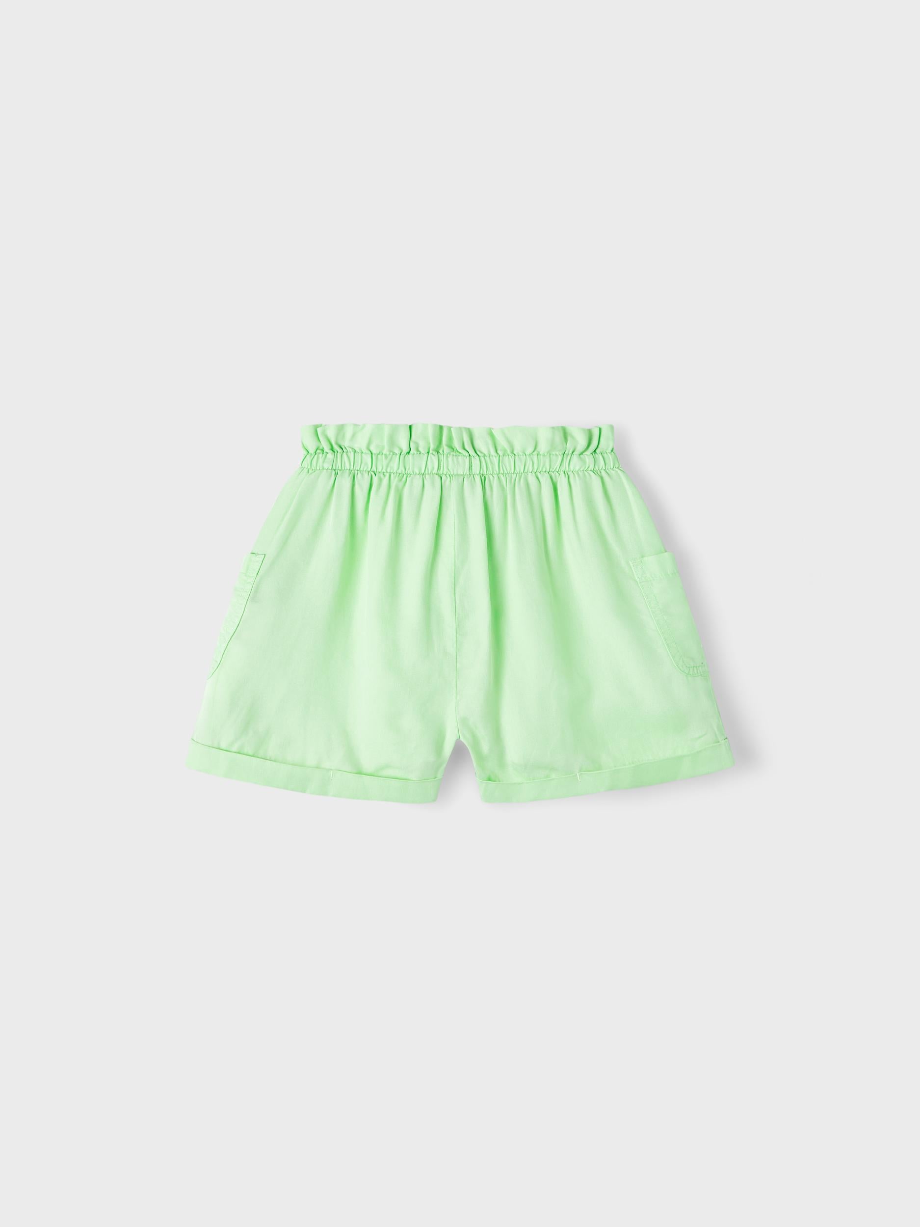 Girl's Green Felicia Kid Girl Shorts-Back View