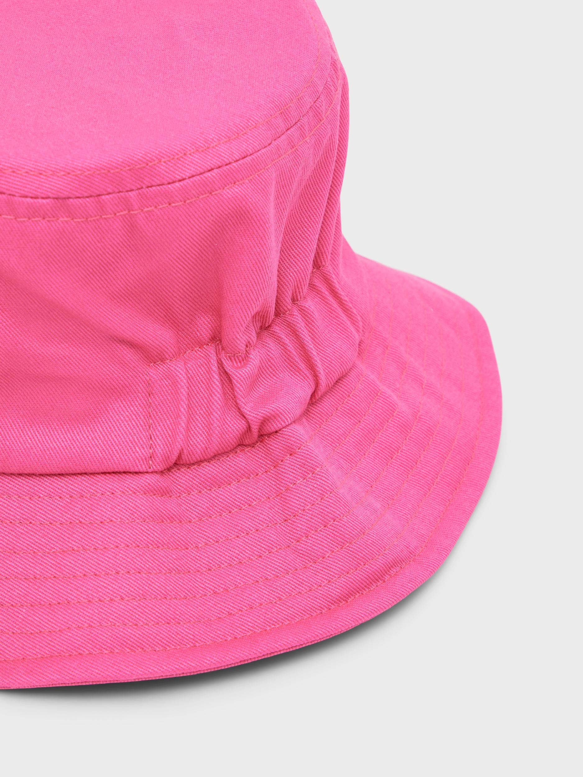 Girl's Pink Fillipa Bucket Hat-Close Up View