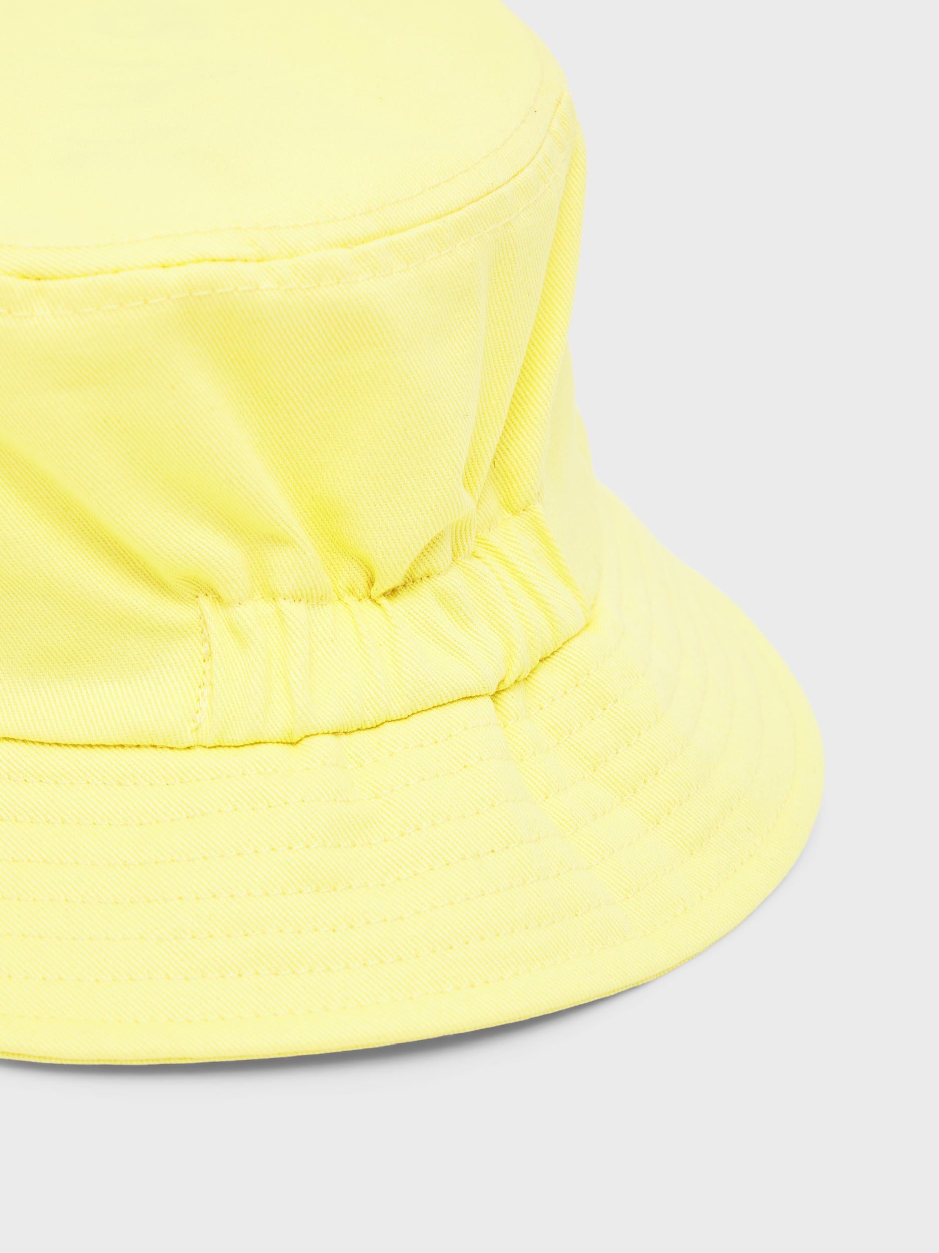 Girl's Yellow Fillipa Bucket Hat-Close Up View