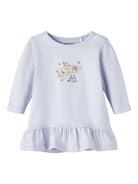 NAME IT Dubine Long Sleeve Tunic Top Cosmic Sky model front view