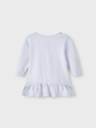 NAME IT Dubine Long Sleeve Tunic Top Bright White detail view