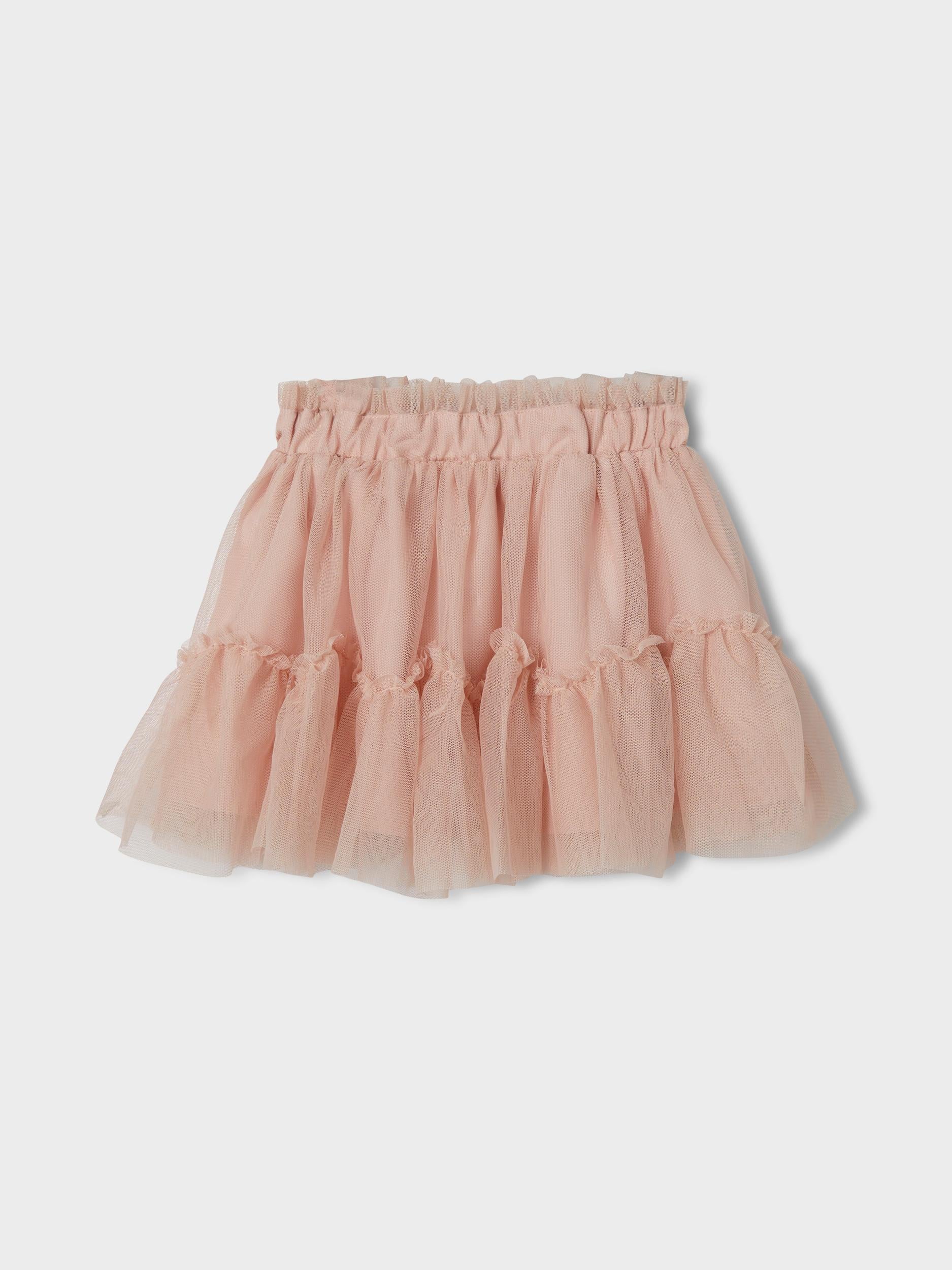 Rose Smoke Batille Tulle Skirt Mini Girl-Front View