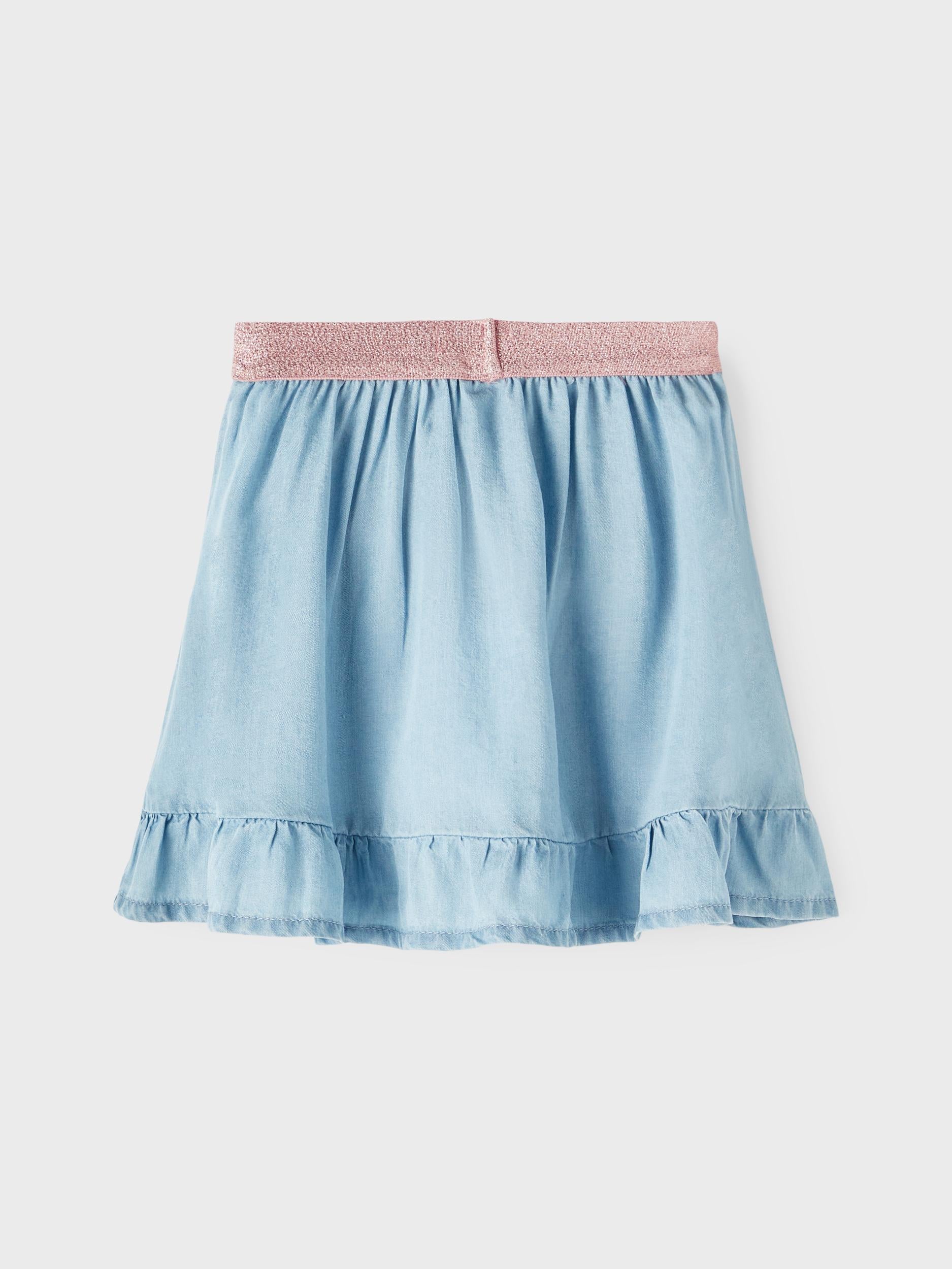 Mia Wide Denim Skirt 1002