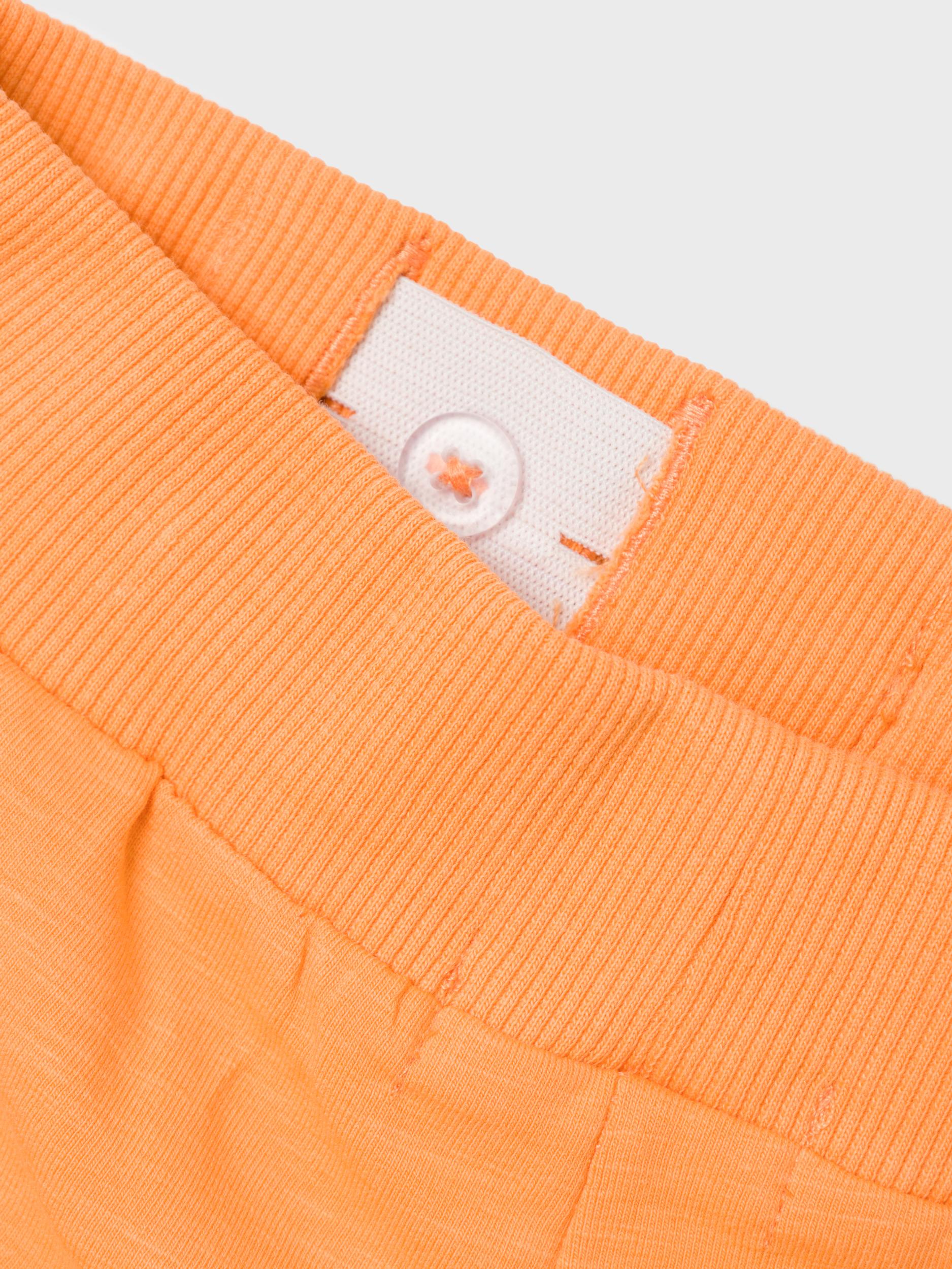 Boy's Mock Orange Heino Sweat Shorts-Waist View