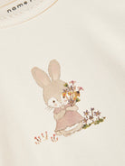 NAME IT Dallia Long Sleeve Top Buttercream detail view