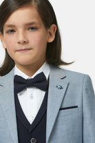 Benetti Boyswear Boys Napoli Smoke 3 Piece Suit Smoke detail view
