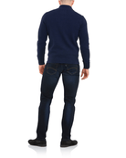 6TH SENSE Nevada Blue Black Stretch Jeans by 6th Sense Blue Black detail view