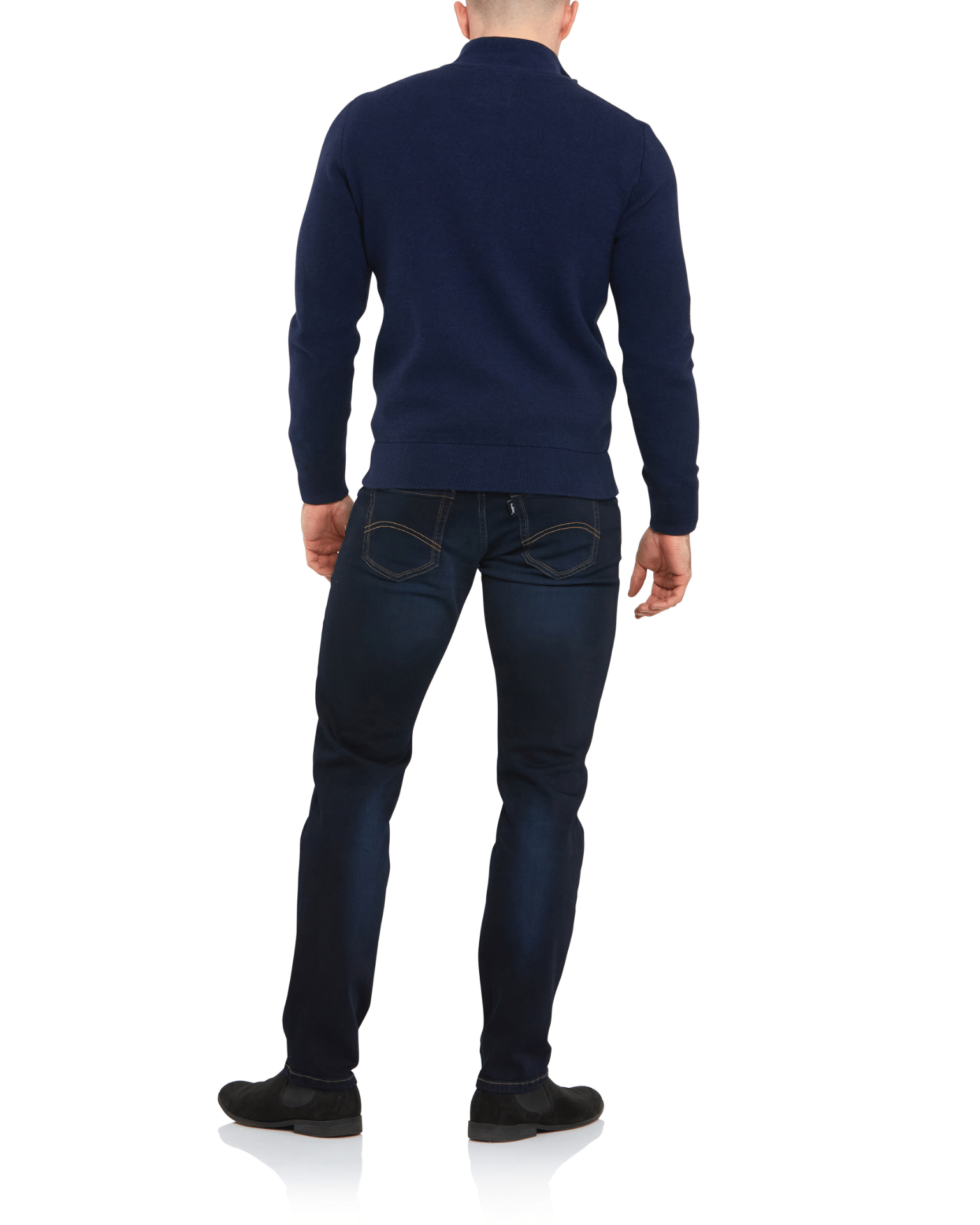 6TH SENSE Nevada Blue Black Stretch Jeans by 6th Sense Blue Black detail view