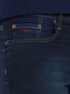 6TH SENSE Nevada Blue Black Stretch Jeans by 6th Sense Blue Black back view