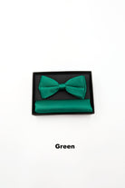 TORINO Satin Mens Bow and Pocket Square Aqua Blue view 28
