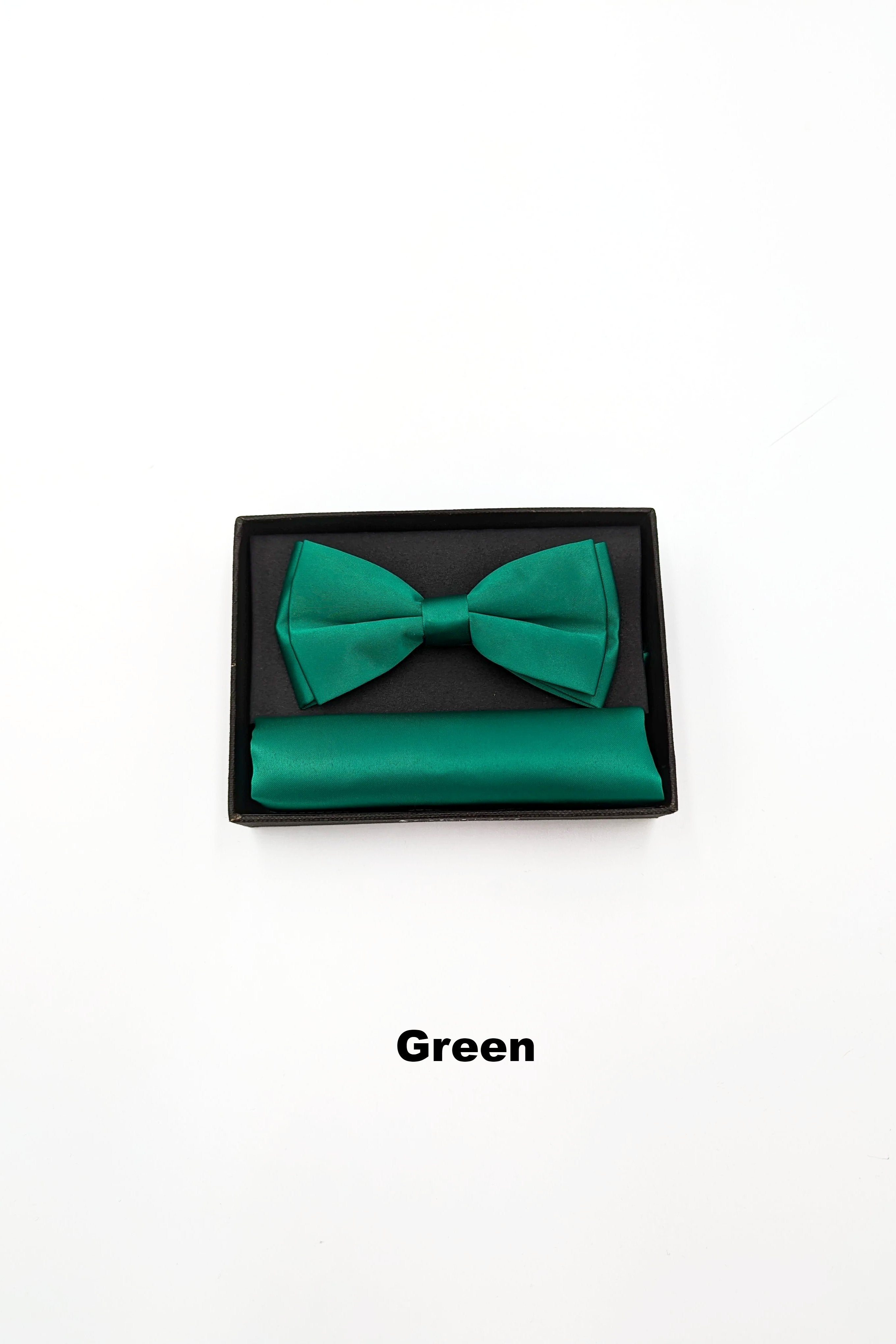 TORINO Satin Mens Bow and Pocket Square Aqua Blue view 28