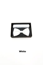 TORINO Satin Mens Bow and Pocket Square Aqua Blue alternate view