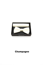 TORINO Satin Mens Bow and Pocket Square Aqua Blue side view