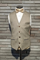 Benetti Boyswear Boys Tom Indigo 3 Piece Suit Indigo model front view