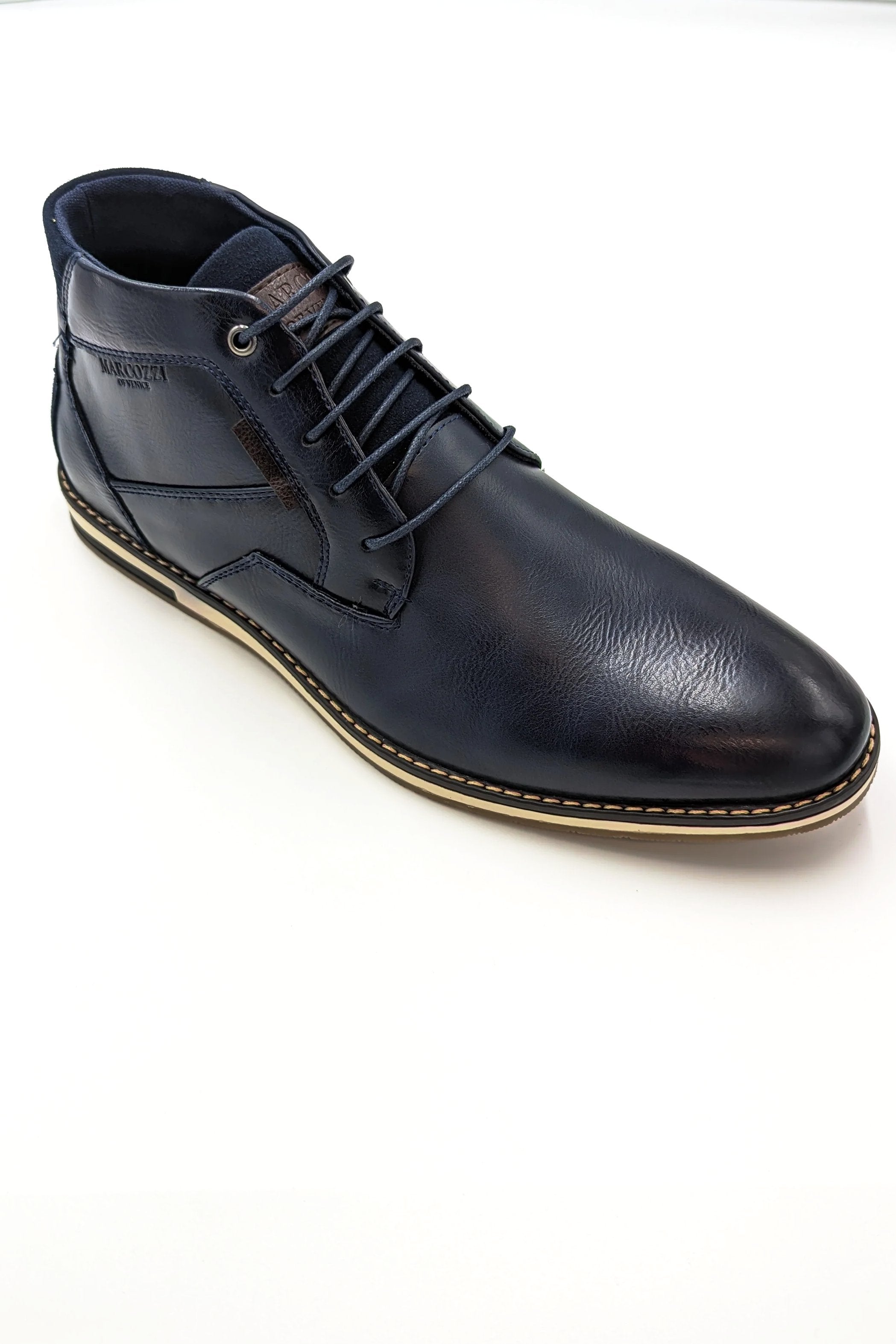 Alicante Midnight Blue Mens Boots-Single right side view
